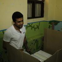 Suriya - Stars at April 2014 Elections Photos | Picture 747651