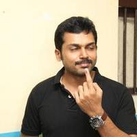 Karthi - Stars at April 2014 Elections Photos | Picture 747660