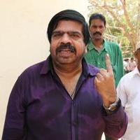 T. Rajendar - Stars at April 2014 Elections Photos
