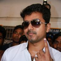 Vijay - Stars at April 2014 Elections Photos | Picture 747698