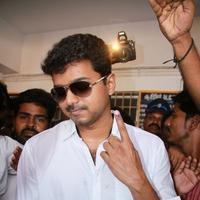Vijay - Stars at April 2014 Elections Photos | Picture 747699