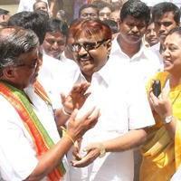 Vijayakanth - Stars at April 2014 Elections Photos