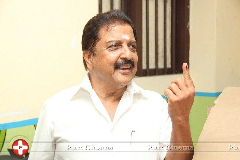 Sivakumar - Stars at April 2014 Elections Photos | Picture 747666