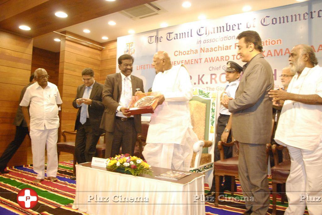 Felicitation to Padma Bhushan Dr. Kamal Haasan by Chief Guest Dr.K.Rosaiah Governor of Tamil Nadu Photos | Picture 788344
