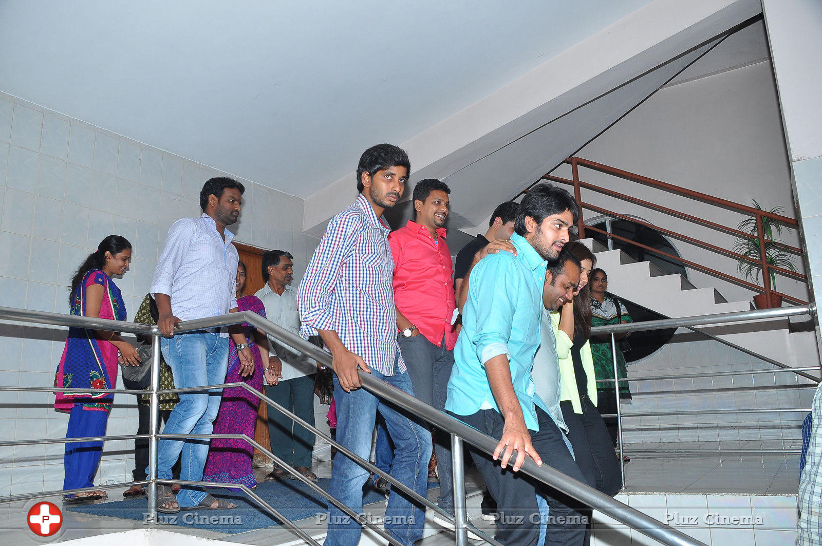 Naga Sourya - Oohalu Gusagusalade Movie Team Visits Bhramaramba Theatre Photos | Picture 773952