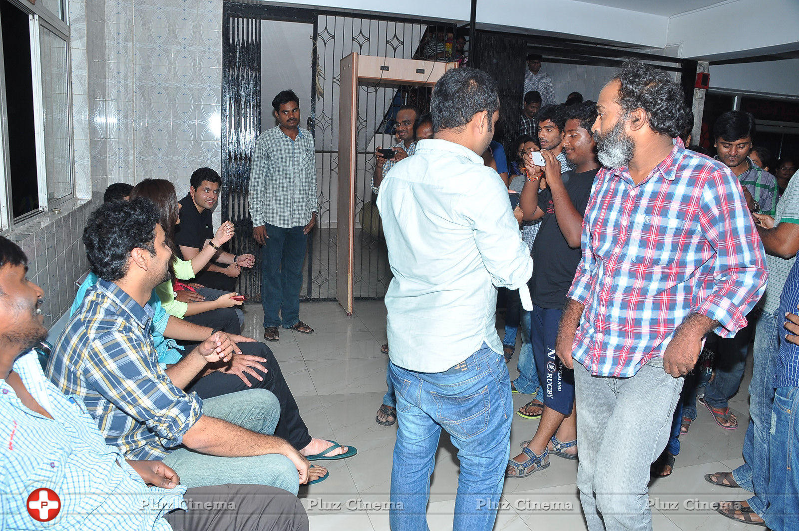 Oohalu Gusagusalade Movie Team Visits Bhramaramba Theatre Photos | Picture 773966