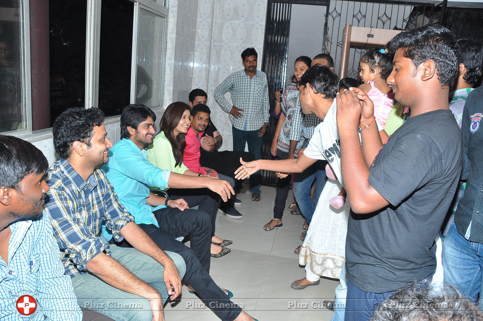 Oohalu Gusagusalade Movie Team Visits Bhramaramba Theatre Photos | Picture 773971