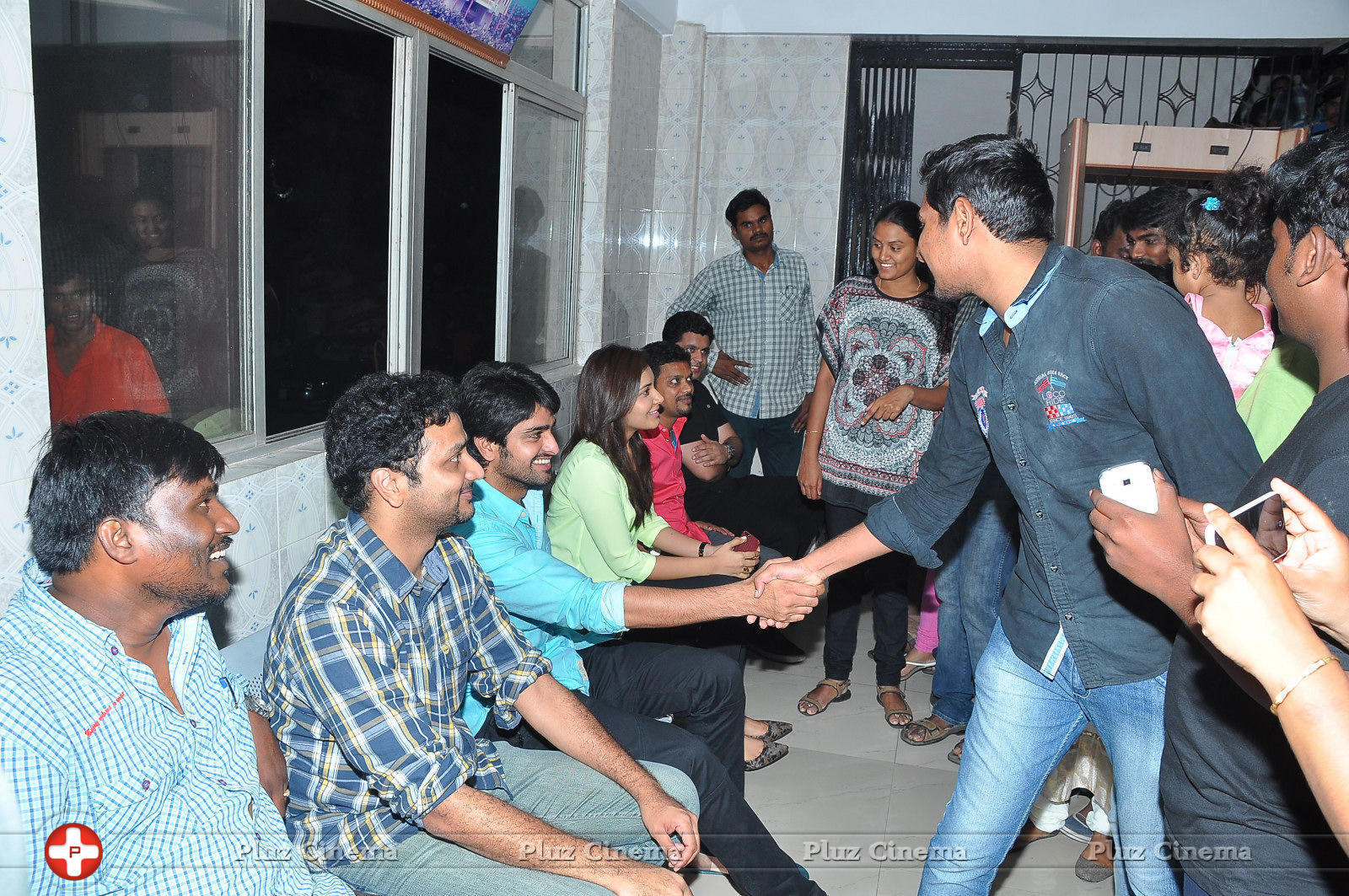 Oohalu Gusagusalade Movie Team Visits Bhramaramba Theatre Photos | Picture 773974