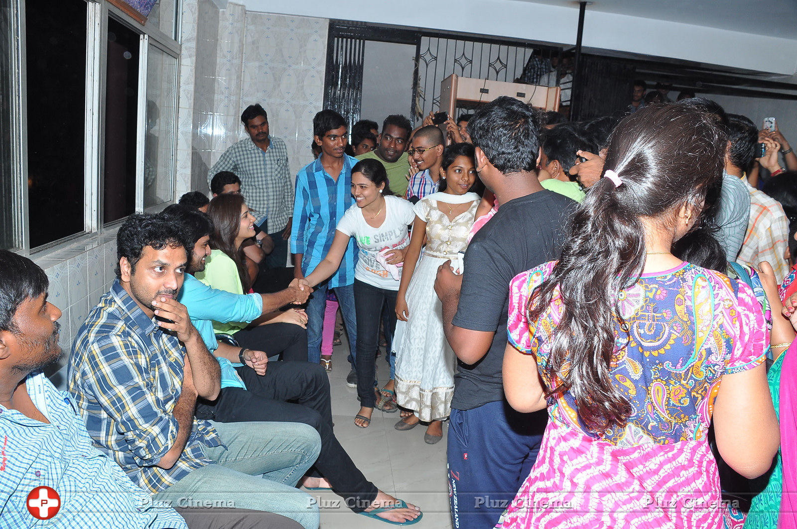 Oohalu Gusagusalade Movie Team Visits Bhramaramba Theatre Photos | Picture 773982