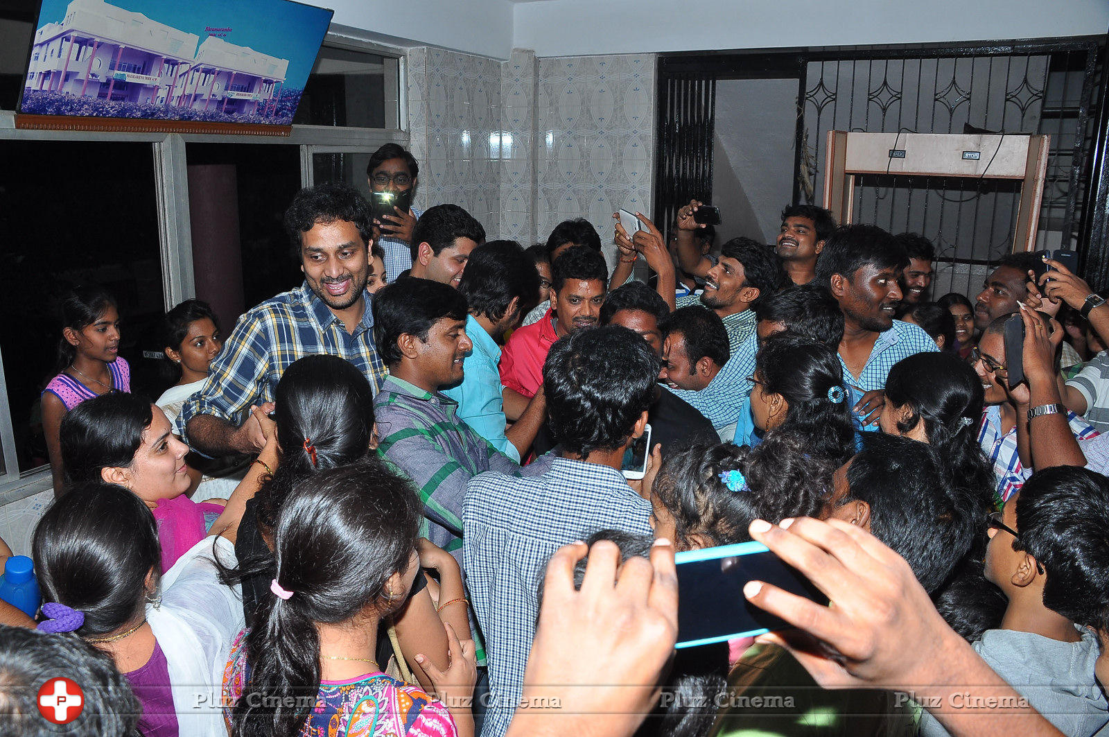 Oohalu Gusagusalade Movie Team Visits Bhramaramba Theatre Photos | Picture 774001