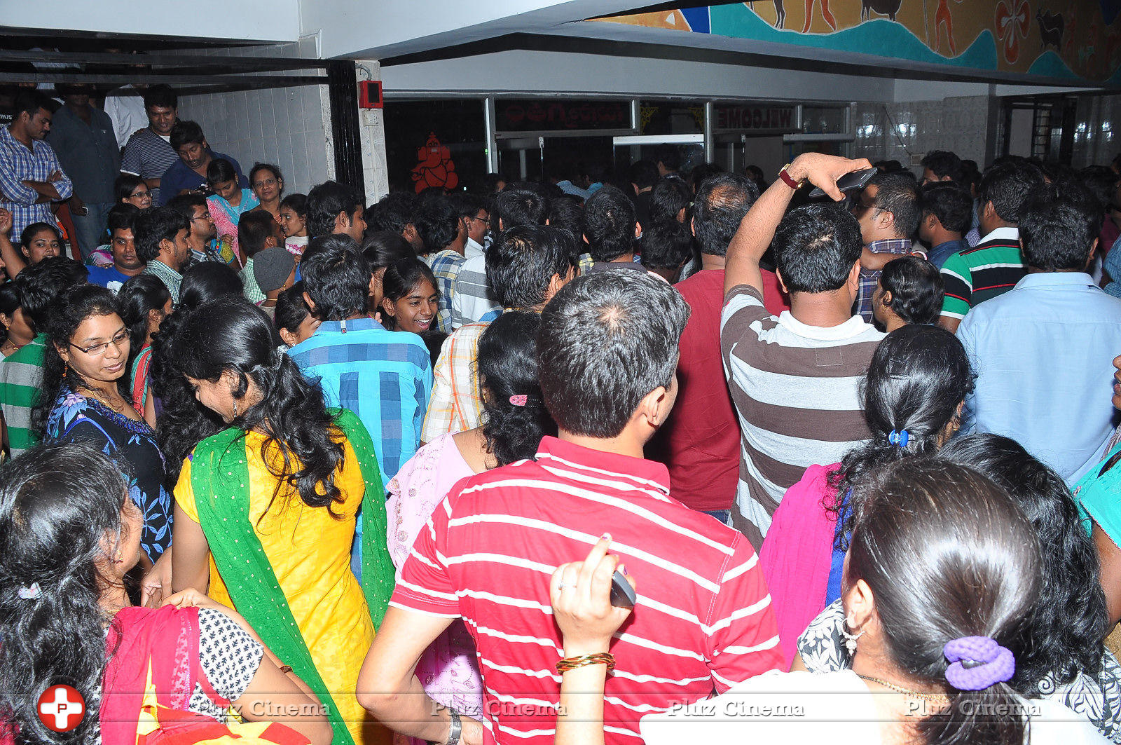 Oohalu Gusagusalade Movie Team Visits Bhramaramba Theatre Photos | Picture 774006