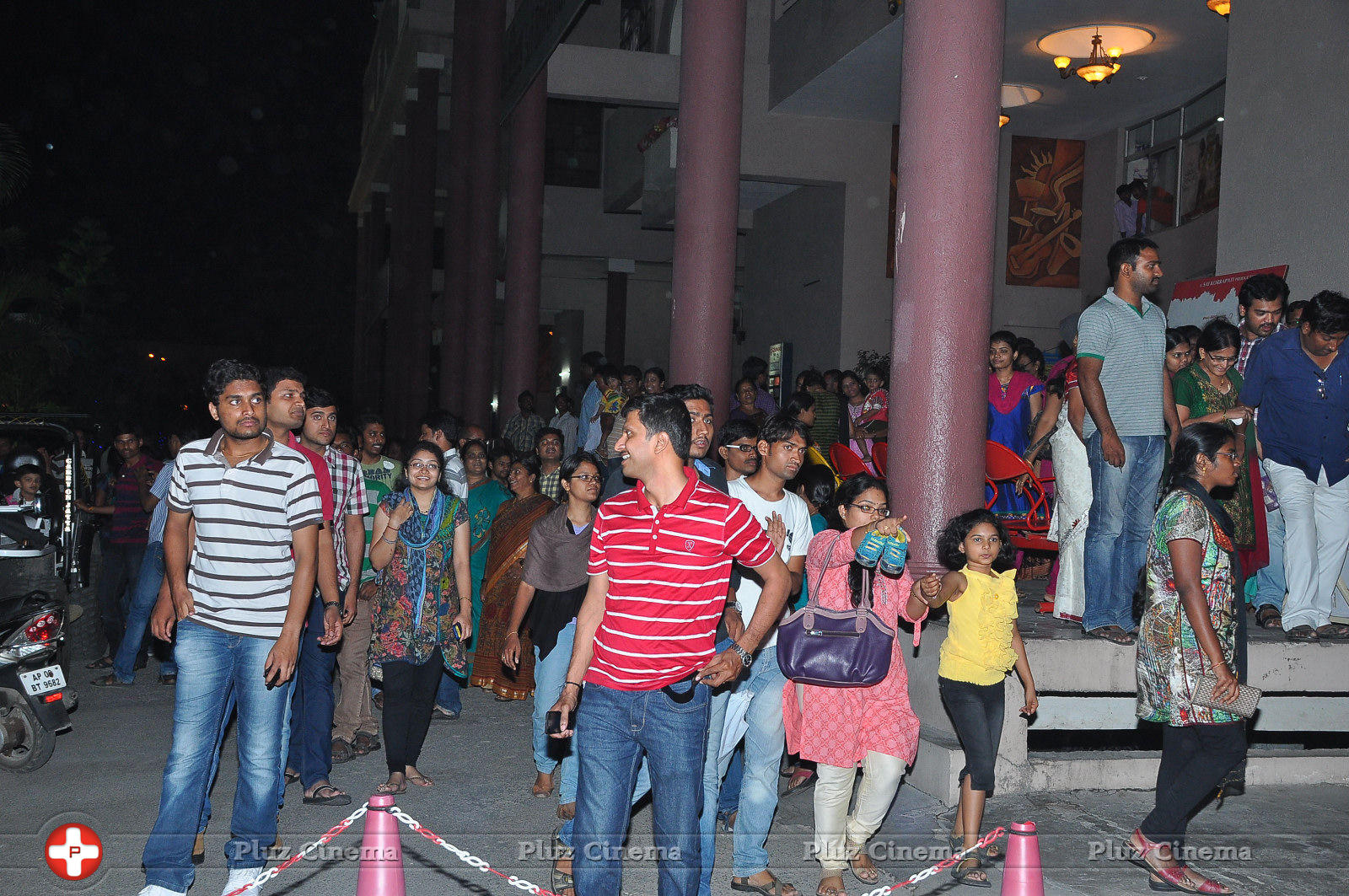 Oohalu Gusagusalade Movie Team Visits Bhramaramba Theatre Photos | Picture 774008