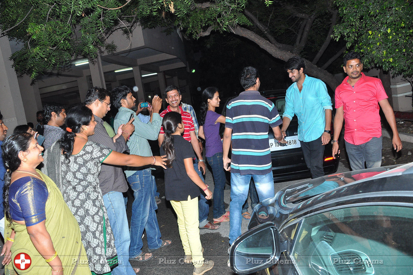 Oohalu Gusagusalade Movie Team Visits Bhramaramba Theatre Photos | Picture 774015