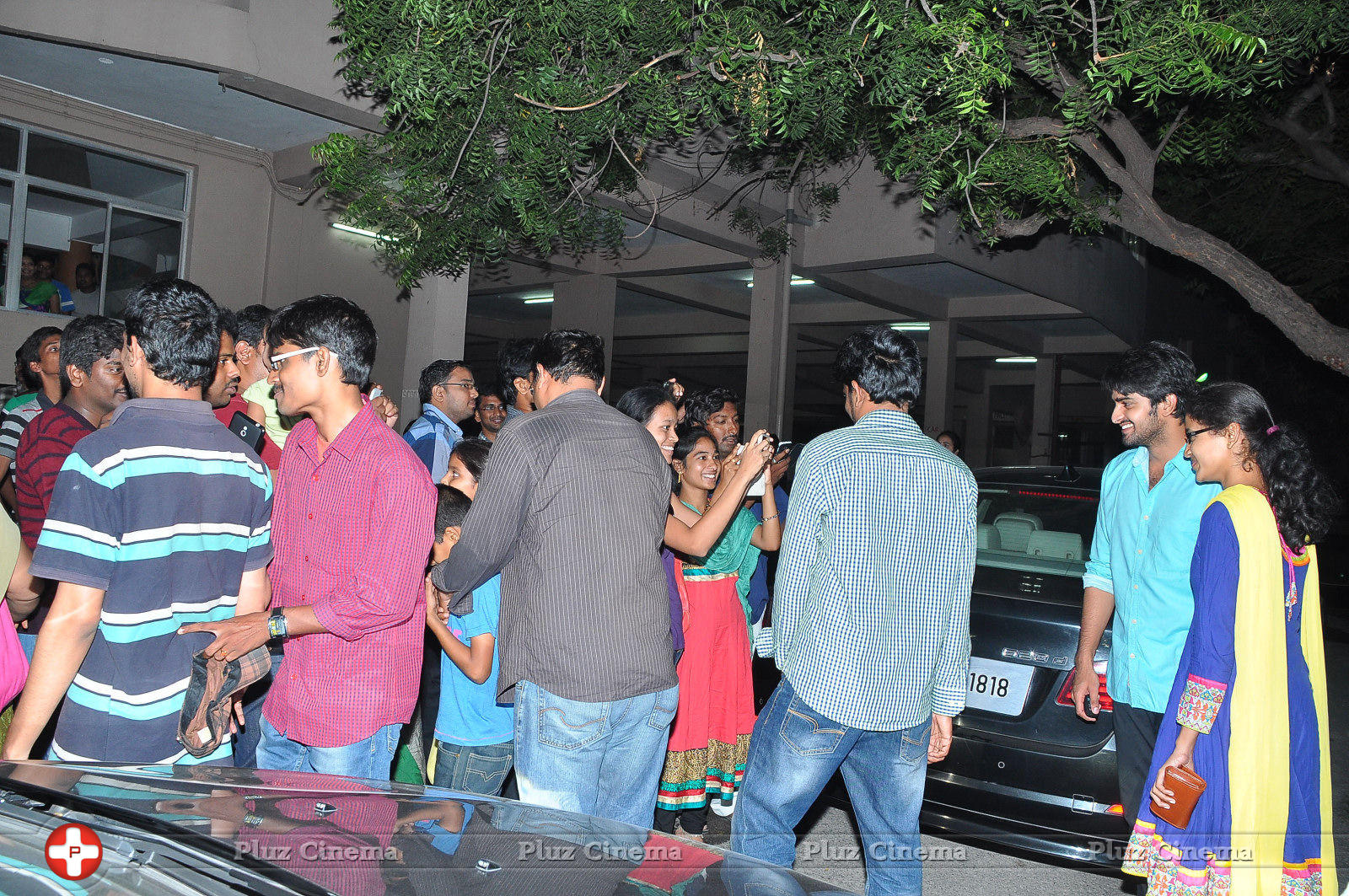 Oohalu Gusagusalade Movie Team Visits Bhramaramba Theatre Photos | Picture 774017