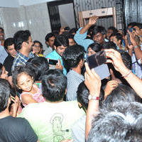 Oohalu Gusagusalade Movie Team Visits Bhramaramba Theatre Photos | Picture 774003