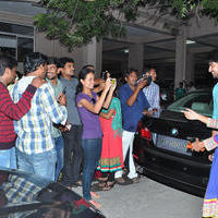 Oohalu Gusagusalade Movie Team Visits Bhramaramba Theatre Photos | Picture 774018