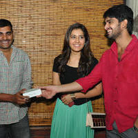 Oohalu Gusagusalade Team Gifts I Phone 5S To Radio Mirchi Contest Winner Photos | Picture 769218